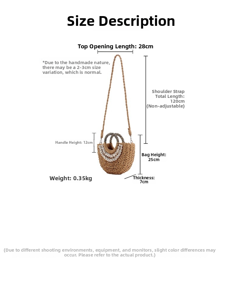Minimalist Straw Crossbody Bag Semi Circular Hand Held Bag For Women_voghion.com