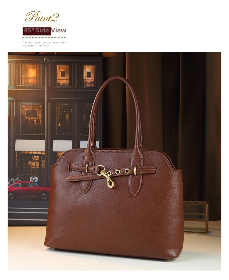 Borsa a tracolla donna in vera pelle stile retro borsa a mano_voghion.com