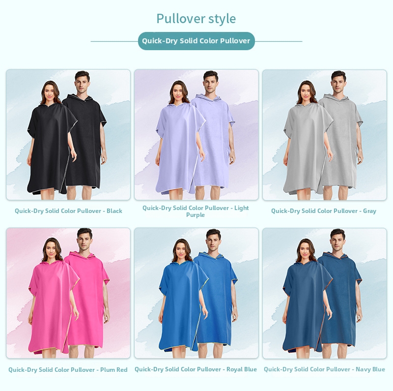 Brzosušeći surf ogrtač pončo za plivanje i plažu_voghion.com