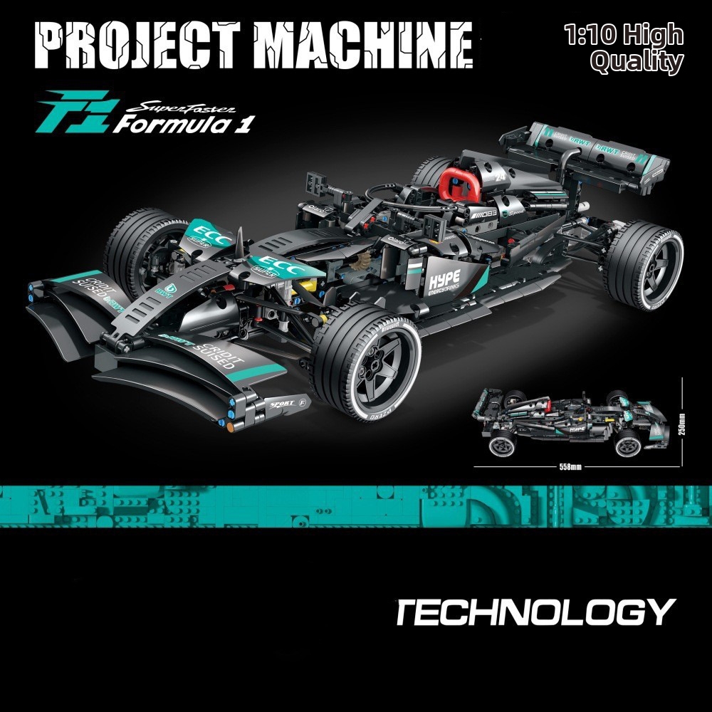 F1 Formula Racing Car Building Blocks Compatible With Educational Sports Car Models Assembly Ornaments Toys And Gifts_voghion.com