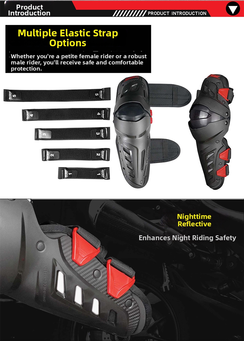 Motorcycle Knee And Elbow Pads Windproof Protective Gear Set_voghion.com