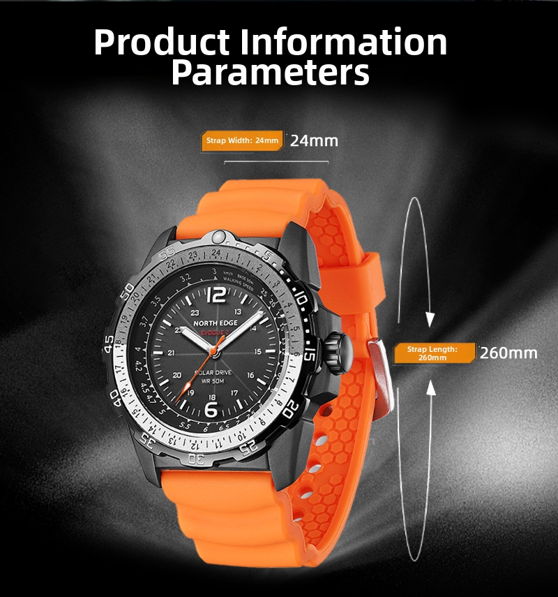Reloj deportivo hombre impermeable solar smartwatch_voghion.com