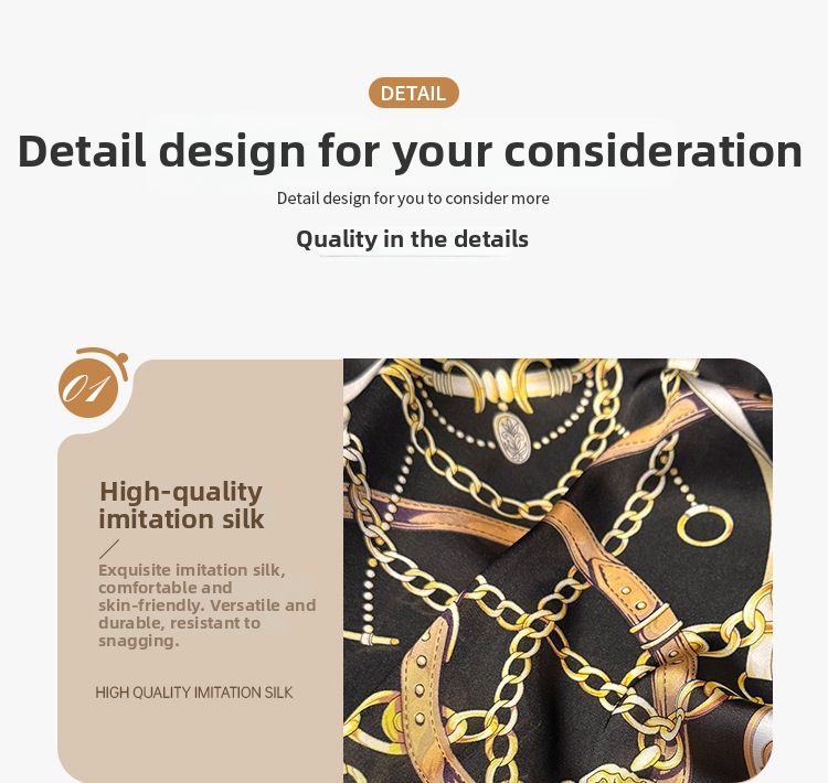 Foulard quadrato in seta donna retro accessorio per borsa collo_voghion.com