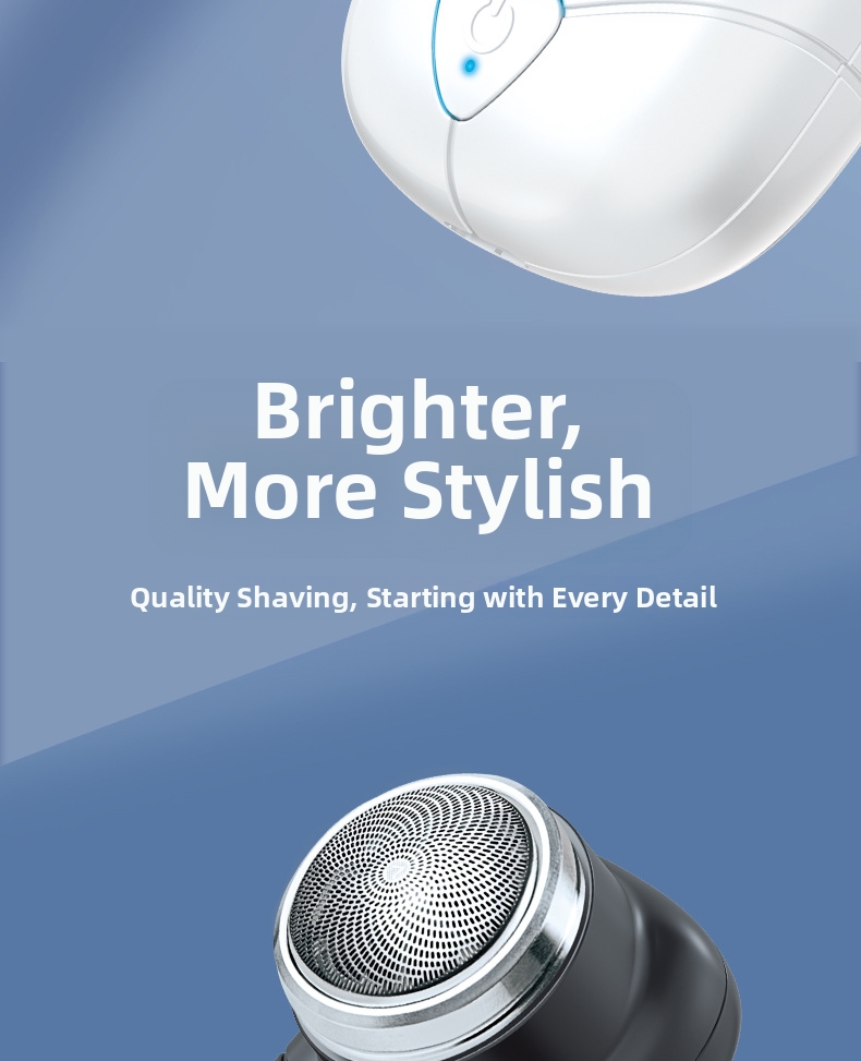 Electric Shaver Usb Rechargeable Portable Cordless Silent Trimmer_voghion.com