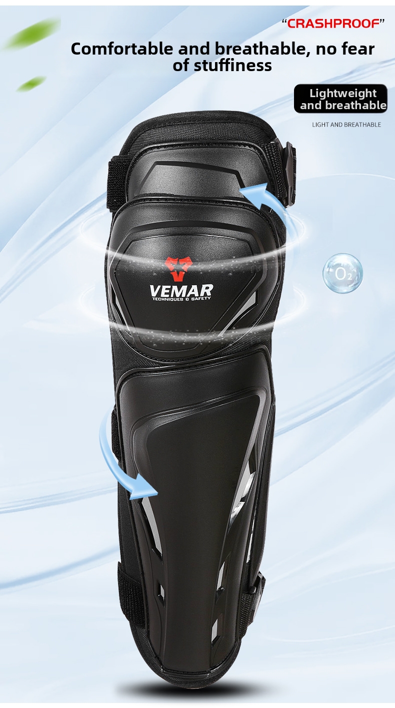 Motorcycle Knee Pads Lightweight Breathable Protective Gear Men_voghion.com