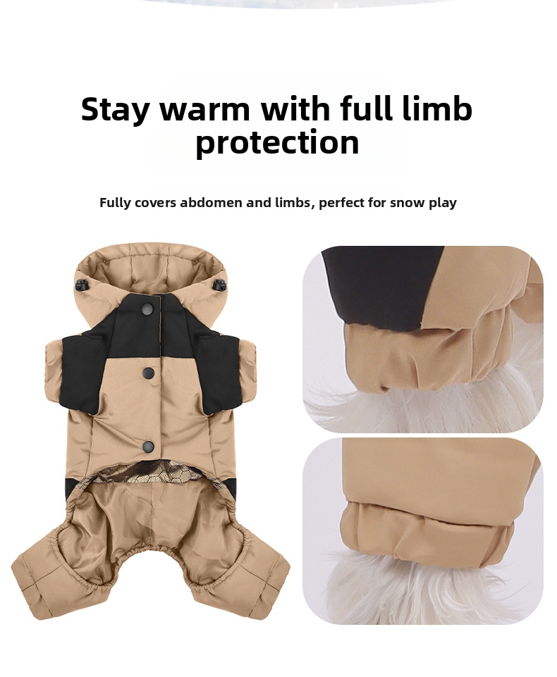 Sudadera con capucha para perro abrigo de invierno acolchado_voghion.com