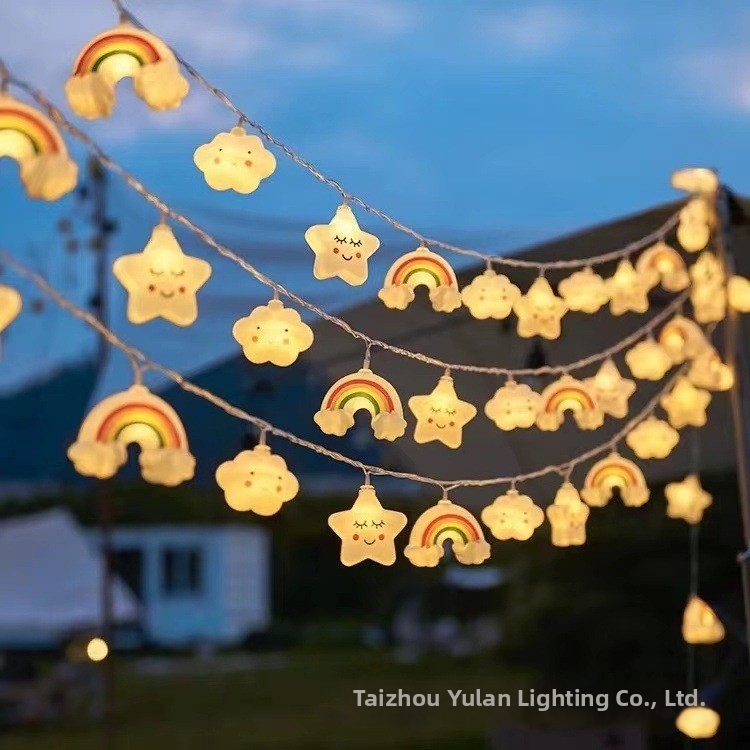 Outdoor Night Market String Lights Beer Bottle & Crayfish Themed Decor Trendy Trunk Barbecue Restaurant Decor Home Garden Lighting_voghion.com