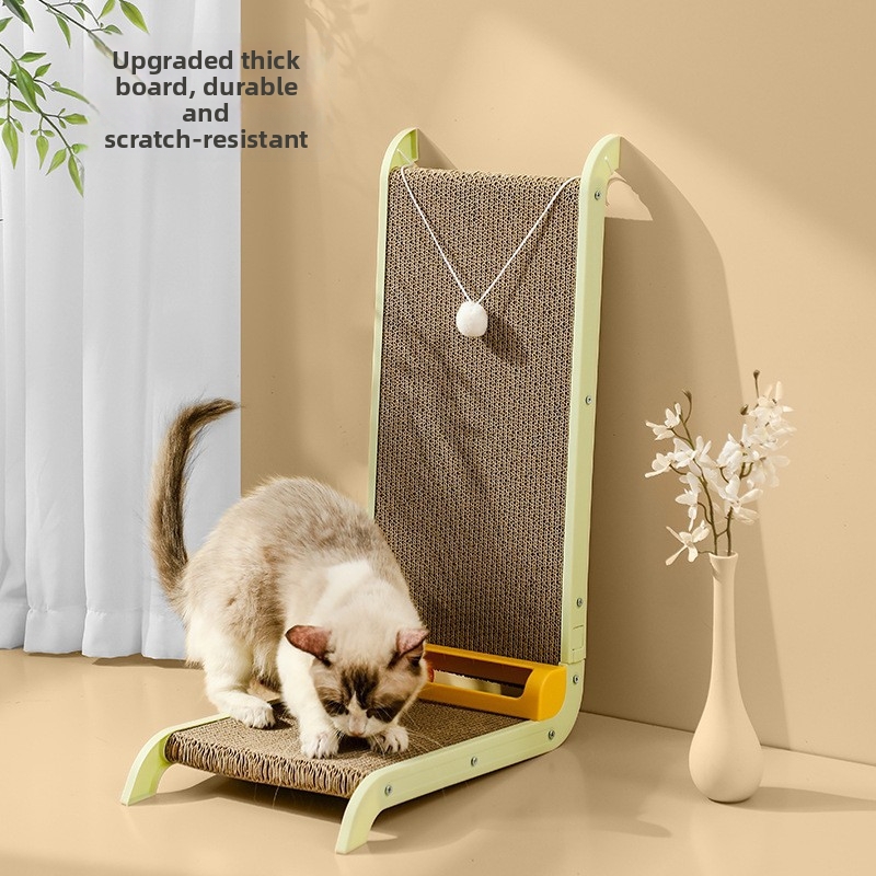 L Shaped Cat Scratching Post Wall Mounted Scratch Resistant Large Size Anti Scratch Pet Toy_voghion.com