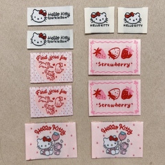 可爱KT彩色布贴小猫刺绣标签DIY手账本装饰服装辅料配饰袜子鞋花