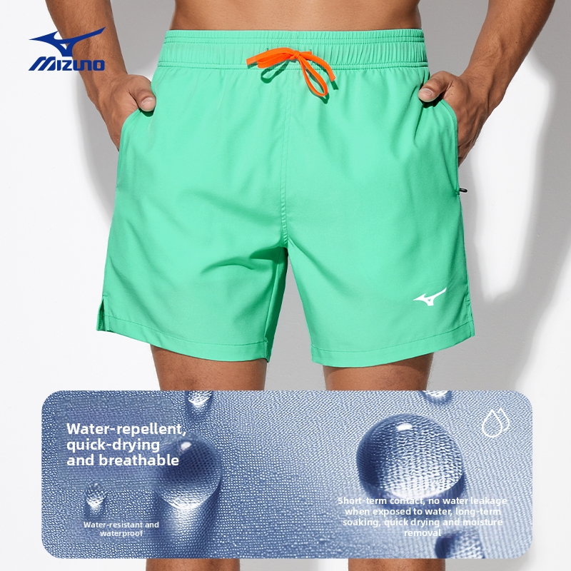 Men's Nylon Swim Trunks Quick Drying Sun Protective Beach Shorts Anti Embarrassment Hot Spring Swimming Gear Swimsuit_voghion.com