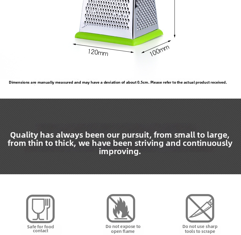 Groenterasp van rvs met vier zijden voor in de keuken_voghion.com