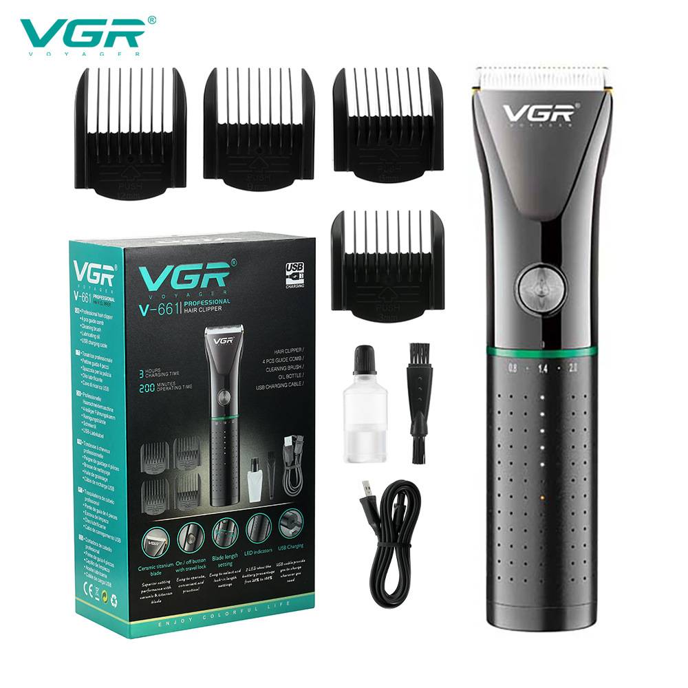 Retro Pompadour Hair Clipper Set for Men Adjustable Electric Clippers American Home Use_voghion.com