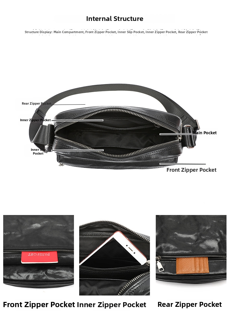 Borsa a tracolla uomo in vera pelle design orizzontale_voghion.com