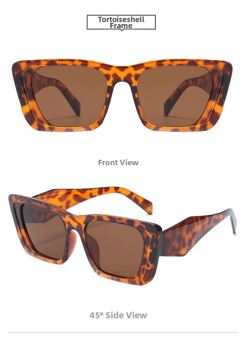 Trendy oversized vierkante zonnebril voor dames met uv400_voghion.com