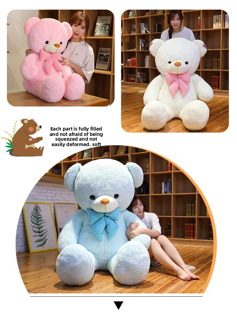 Grand ours en peluche géant doudou pour cadeau de saint valentin_voghion.com