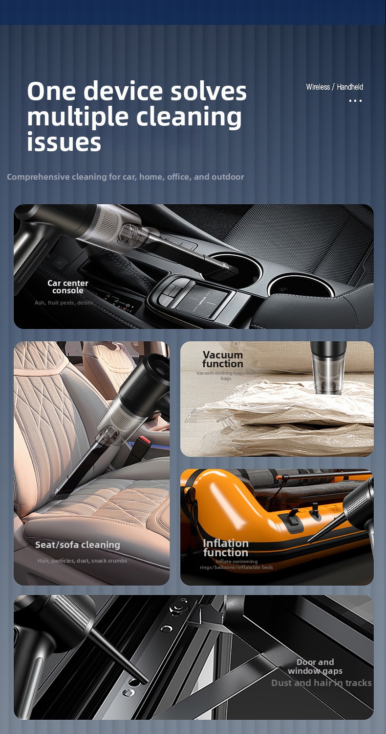 Cordless Handheld Vacuum Cleaner For Car And Home High Power Mini_voghion.com