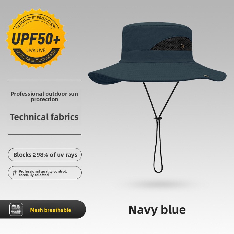 Men's Sun Protection Bucket Hat Breathable Quick-drying Outdoor_voghion.com