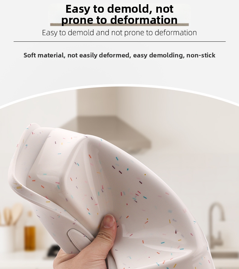 Silicone Round Cake Mold 8 Inch High Temperature Resistant Baking Pan Mousse Cake Kitchen Mold_voghion.com