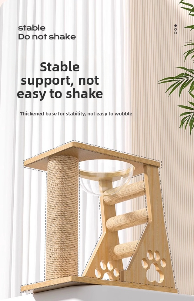 Luxury Cat Climbing Frame Multi Layer Tree With Bed And Pillar_voghion.com