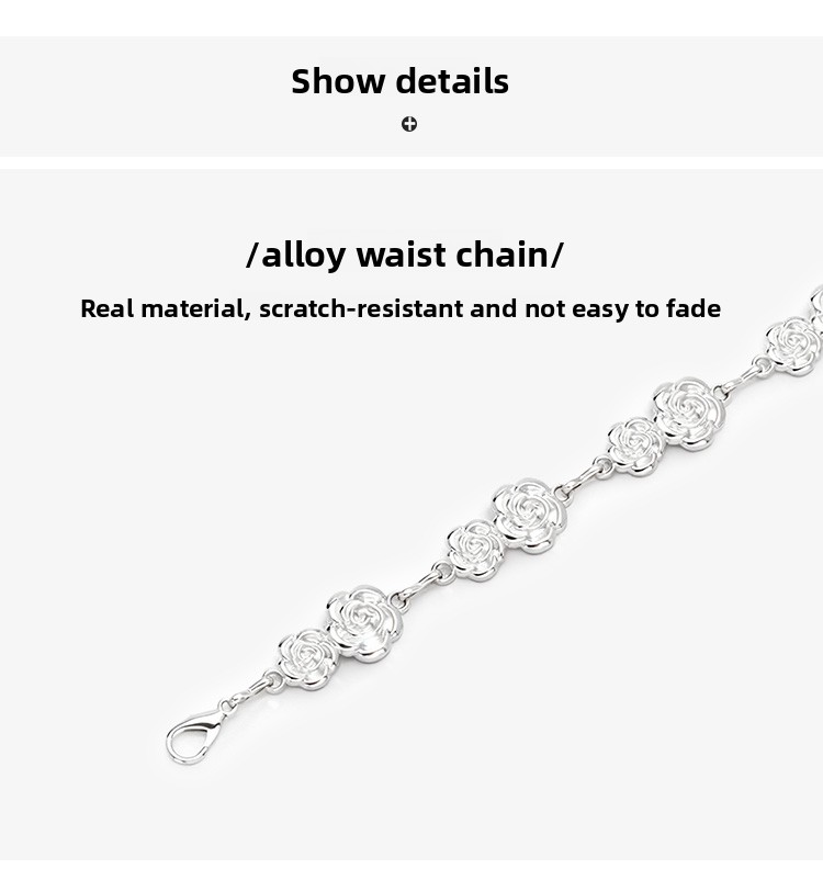 Retro Chain Belt Women's High-end Fashion Metal Waist Chain Decoration With Dress Fine Accessories Ins Trend_voghion.com