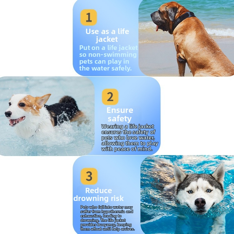 Dog Swimsuits High Buoyancy Outdoor Swimming Prevent Drowning And Cooling Comfort For Large Dogs Pet Products_voghion.com