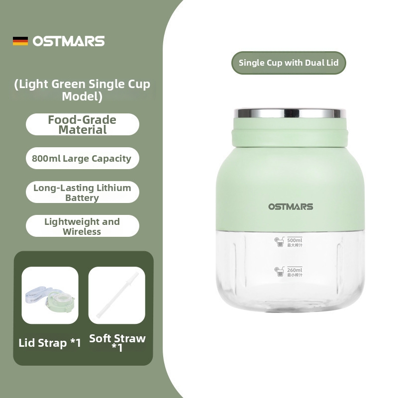 OSTMARS Juicer Cup Large Capacity Wireless Portable Rechargeable Multifunctional Fresh Juicer With Ice Crushing Function Home Appliances_voghion.com