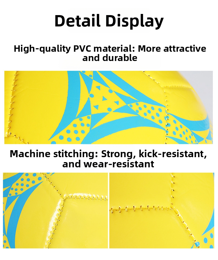 Soccer Ball For Kids Training And Match Play Durable Pvc Design_voghion.com