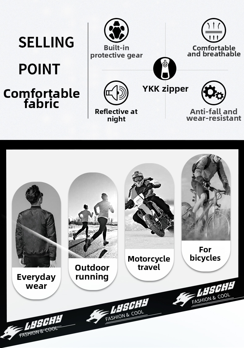 Men's Mesh Breathable Motorcycle Riding Jacket Spring/Summer Anti-Fall Rally Suit All-Season Gear For Riding Apparel_voghion.com