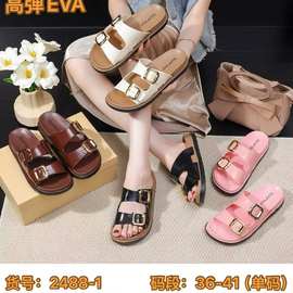 外穿时尚厚底勃肯拖鞋女新款夏季爆款超火高级感厚凉拖鞋