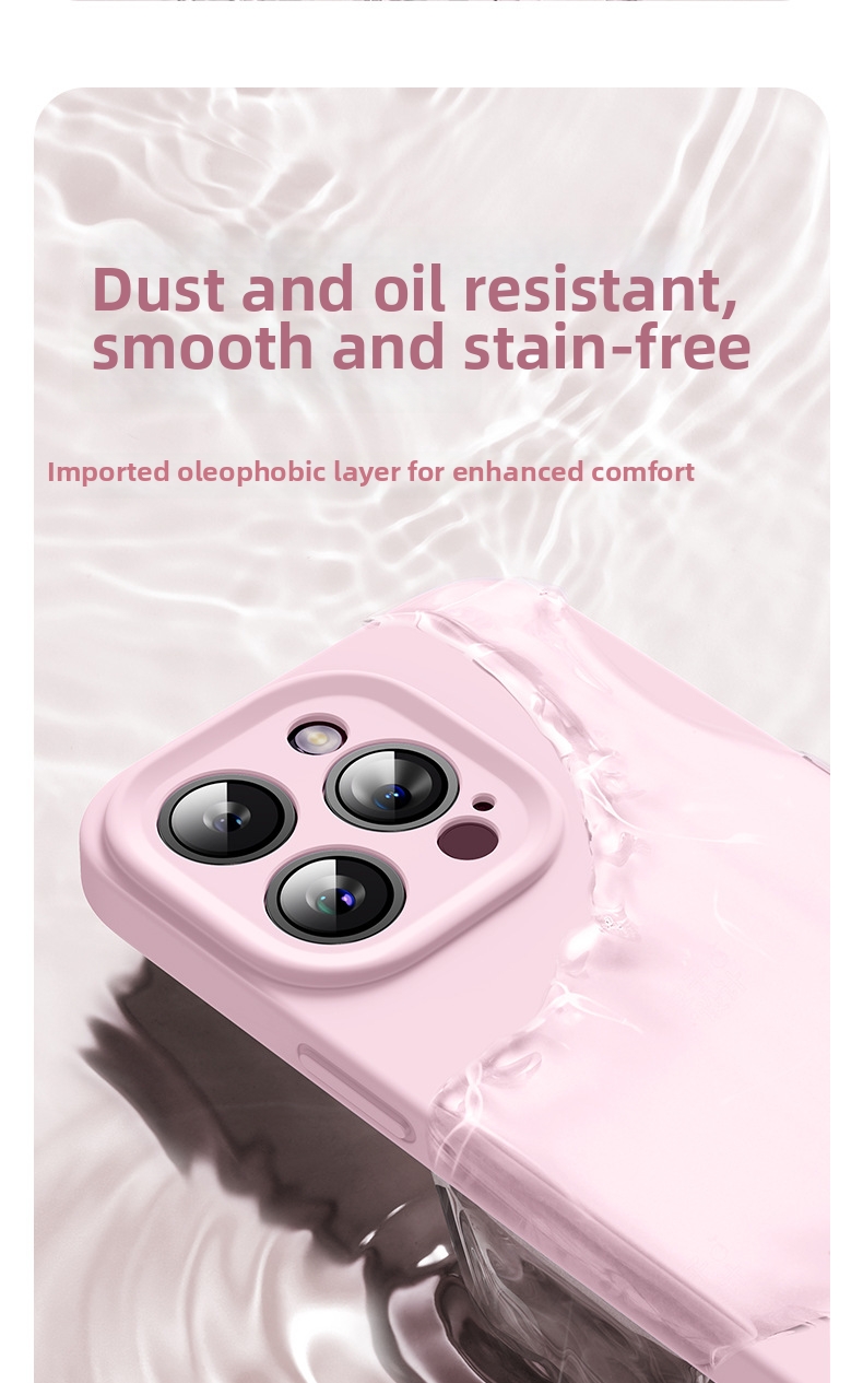 Liquid Silicone Phone Case For IPhone 15 Pro Max Drop Proof Soft Type_voghion.com