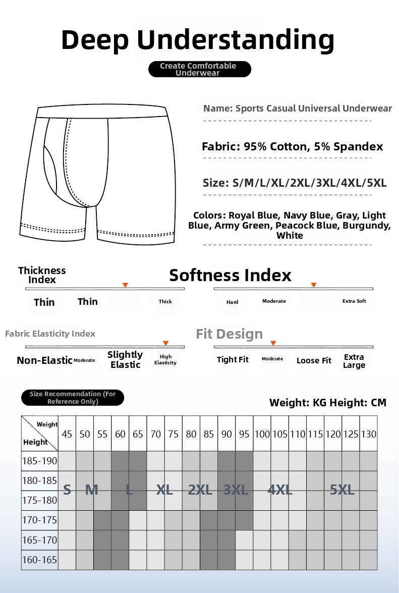 Boxer briefs hombre de algodón antibacteriano y transpirable_voghion.com