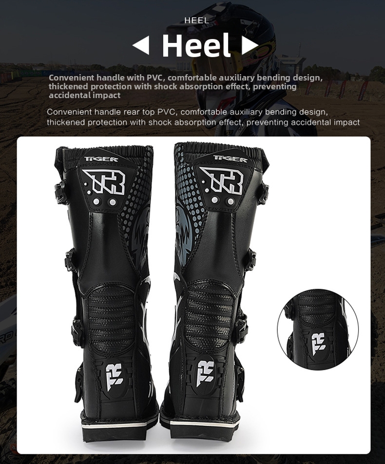 Motorcycle Riding Boots Men's All Season Protective Forest Trail Rally Racing Shoes_voghion.com