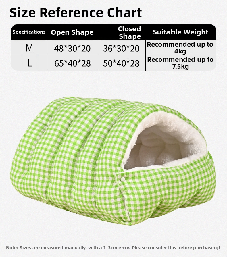Geschlossenes Katzenbett Höhle Wärmender Kuschelsack Für Katzen_voghion.com