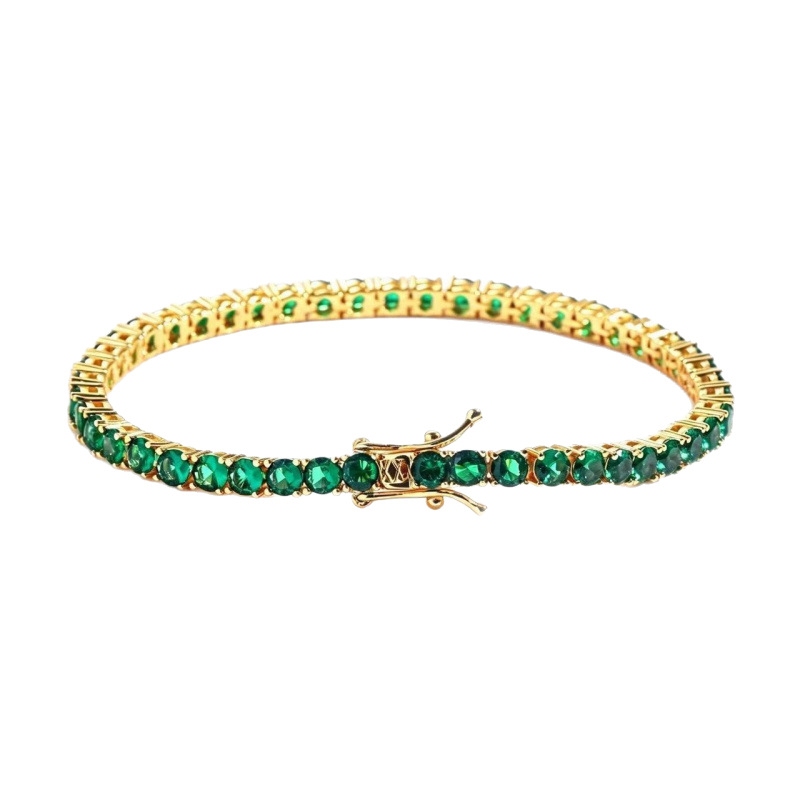 Cross-Border Hot-Selling Simple and High-End Tennis Bracelet with Full Zirconia 3mm Wide, Non-Fading Jewelry Bracelet for Men and Women Cross-Border Hot-Selling Simple and High-End Tennis Bracelet with Full Zirconia 3mm Wide, Non-Fading Jewelry Bracelet for Men and Women