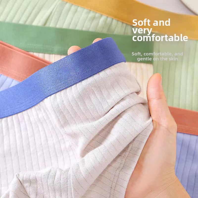 Men's Summer Boxer Briefs Breathable Antibacterial Large Size Youth Trend Underwear Sleepwear_voghion.com