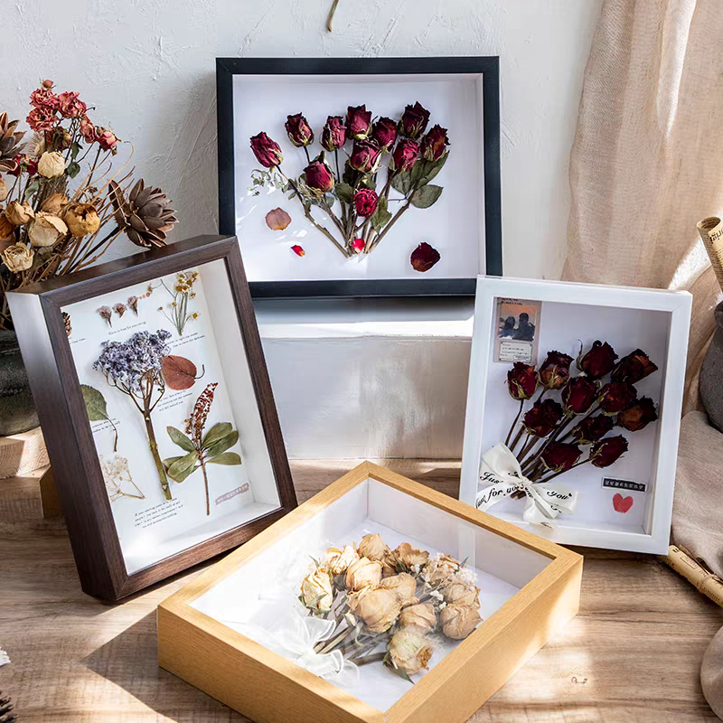 Hollow Dried Flower Photo Frame diy Table Eternal Flower Preservation Three-dimensional Handmade Picture Frame Concert Ticket Storage Photo Frame Hollow Dried Flower Photo Frame diy Table Eternal Flower Preservation Three-dimensional Handmade Picture Frame Concert Ticket Storage Photo Frame