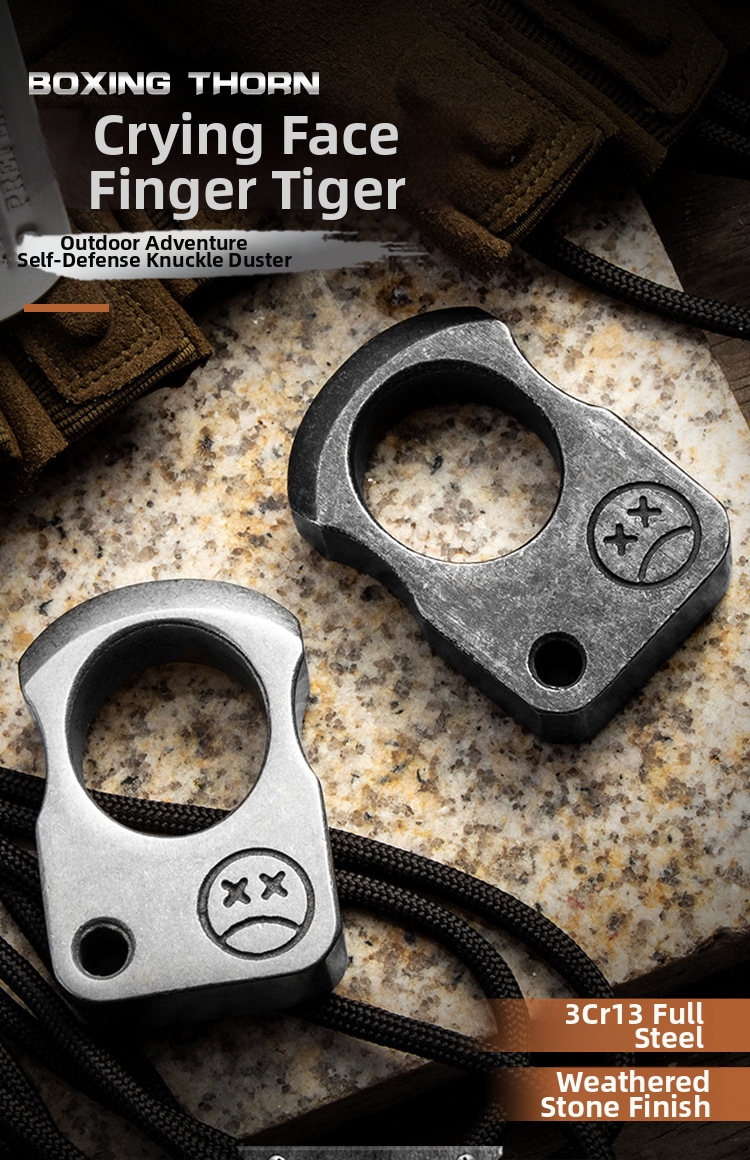 Single finger knuckle duster zelfverdedigingsring voor dames_voghion.com