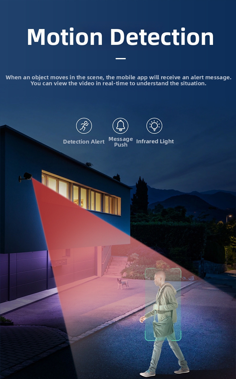 Smart Wifi Camera Hd Security Home Surveillance With Night Vision_voghion.com