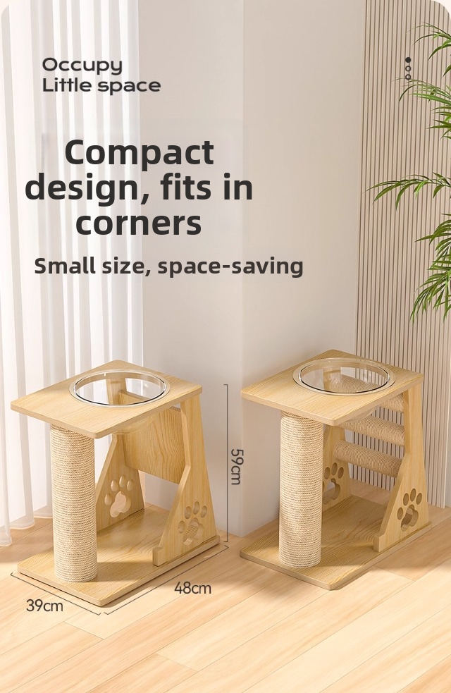 Luxury Cat Climbing Frame Multi Layer Tree With Bed And Pillar_voghion.com