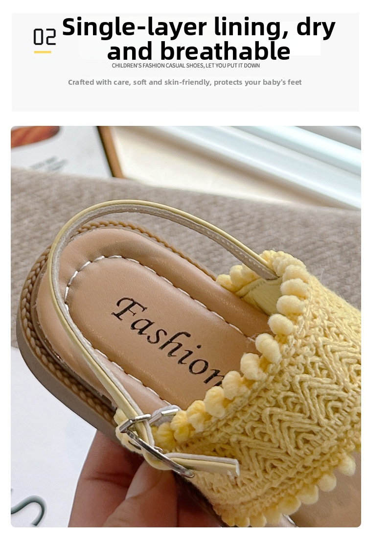 Sandales à paillettes pour filles avec strass pour la plage_voghion.com