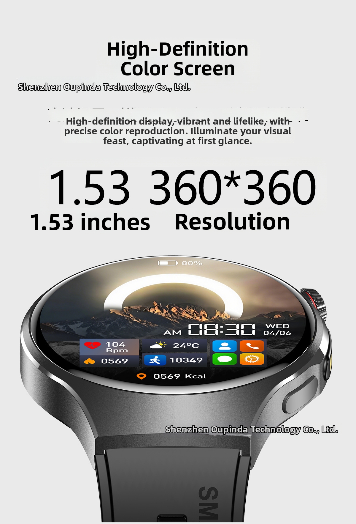 Smartwatch bluetooth impermeabile sportiva con cardiofrequenzimetro_voghion.com