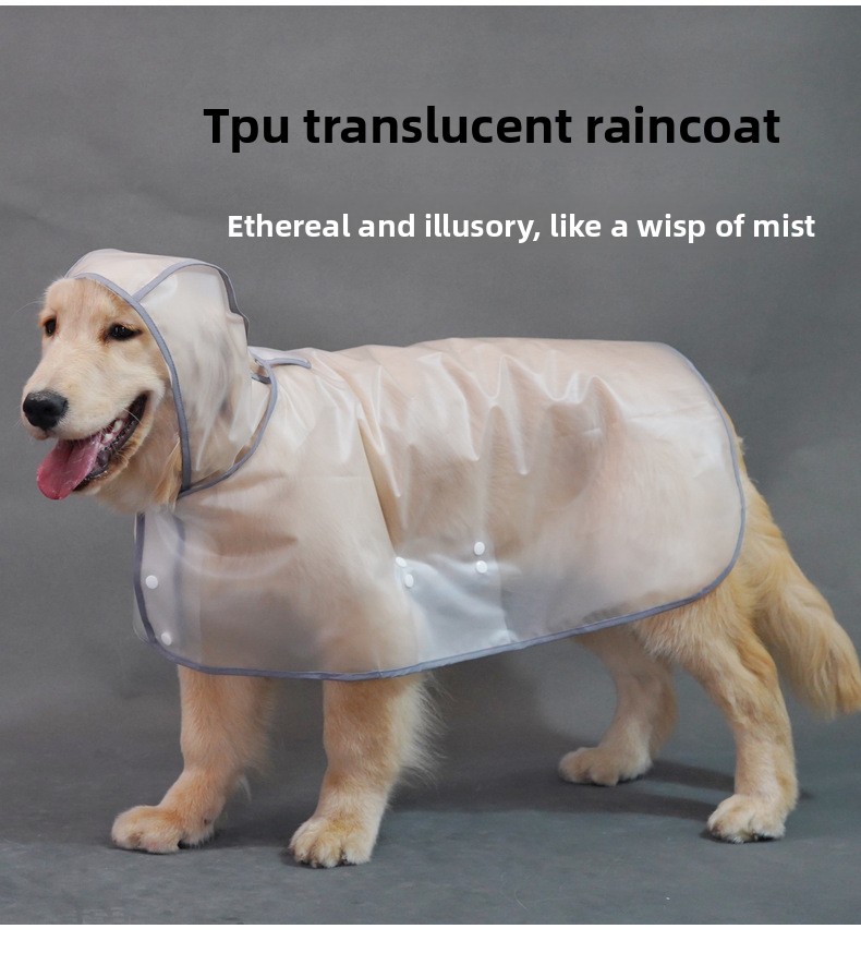 Dog raincoat full body coverage waterproof PVC