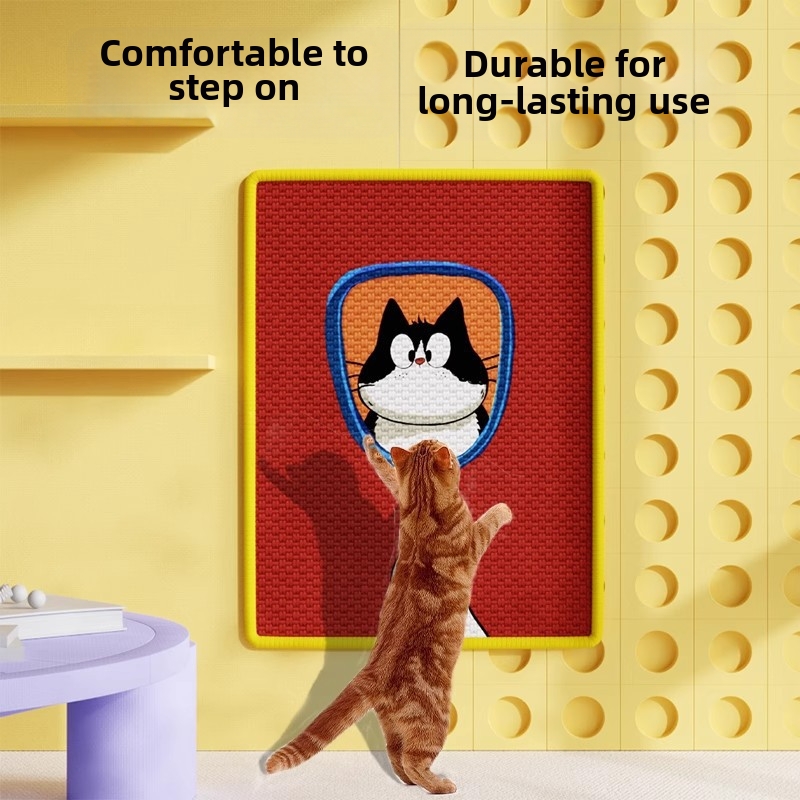 Sisal Cat Scratching Board Wall Mounted Non Shedding Wear Resistant Protects Doors And Sofas Sisal Mat_voghion.com