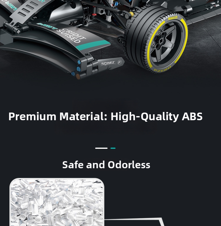 Carro de corridas fórmula 1 blocos de construção brinquedo_voghion.com