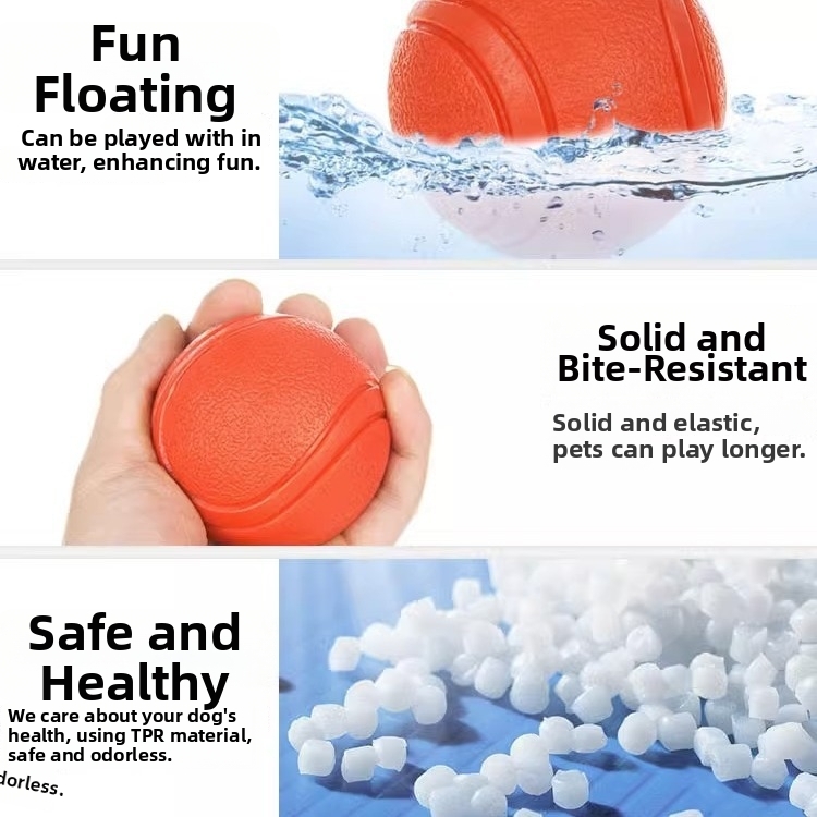 Jouets pour animaux de compagnie : balles en caoutchouc pour chiens, jouets couineurs disponibles pour chiens, faciles à nettoyer_voghion.com