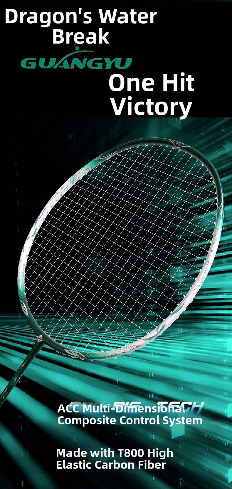 Kolfiber badmintonracket för amatörträning och sport_voghion.com