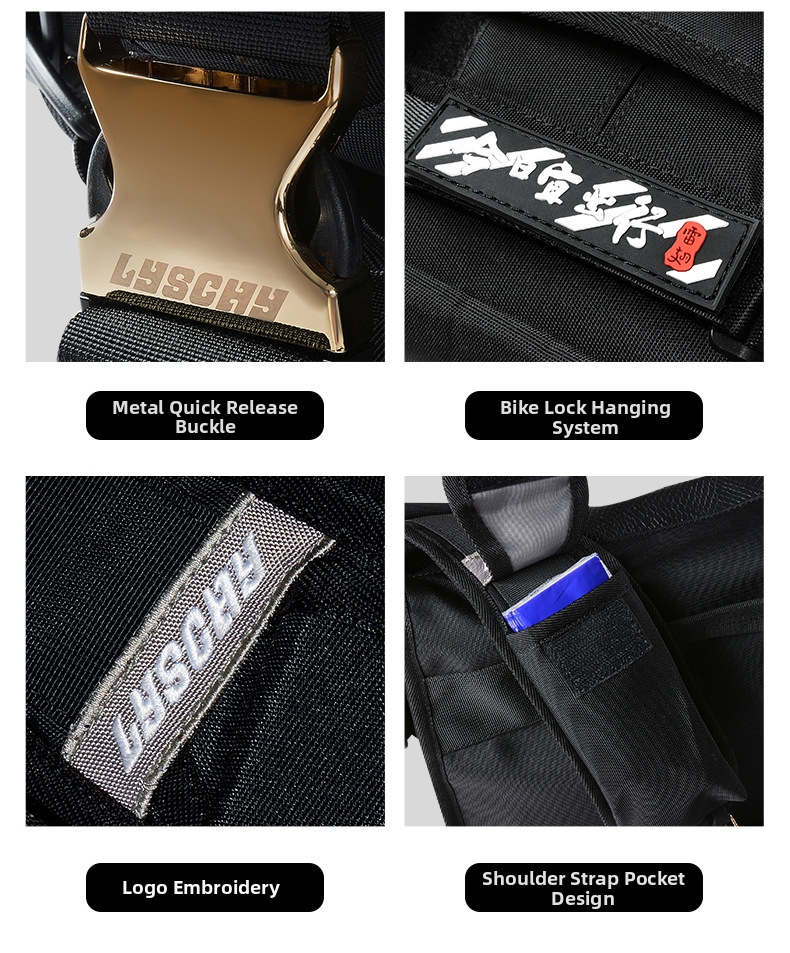 Men's Motorcycle Riding Crossbody Bag Waterproof Motorbike Backpack Commuter Shoulder Bag Rider Gear_voghion.com