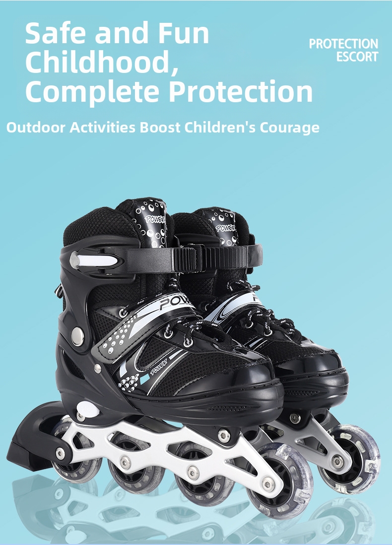 Adjustable Inline Roller Skates For Boys And Girls Kids Beginners_voghion.com