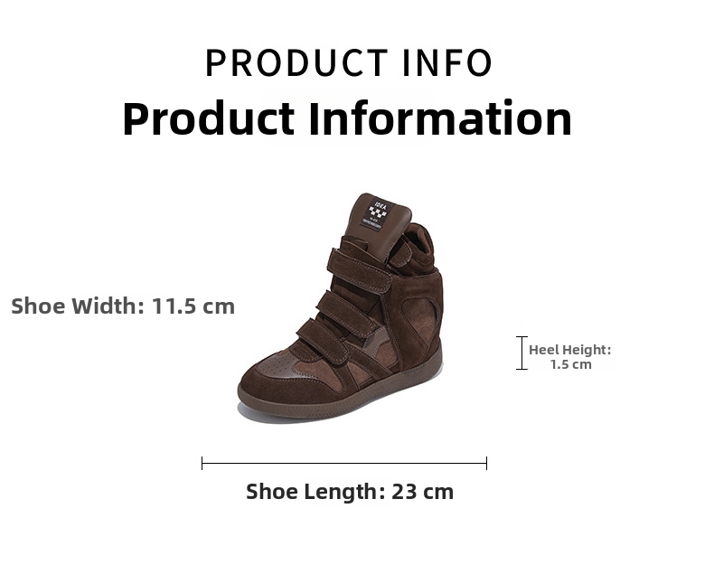 Damen Retro Echtleder Keil-sneaker Weiße Freizeitschuhe_voghion.com