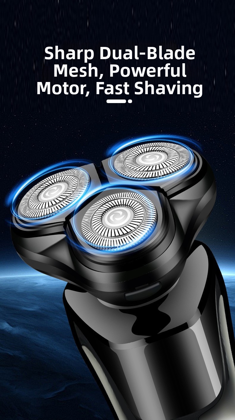 Electric Shaver For Men Usb Rechargeable With Digital Display_voghion.com